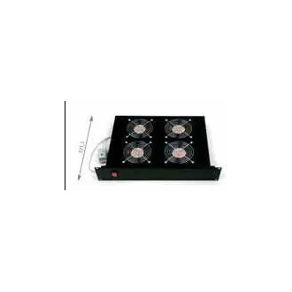 19" horiz.vent.j.4xVent.-220V/92W termost.2U čierna 19" horiz.vent.j.4xVent.-220V/92W termost.2U čierna