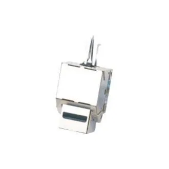 DATACOM Keystone cat5E silver STP dual-mini DATACOM Keystone cat5E silver STP dual-mini