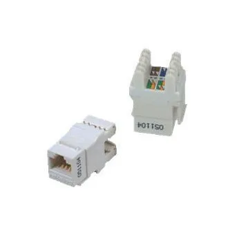 DATACOM UTP Keystone Cat6 biely Dual Slim zadný zárez
