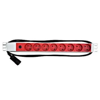 Napájací panel PDU 19",8xČSN,1xC14,10A,1U,kábel 2m Napájací panel PDU 19",8xČSN,1xC14,10A,1U,kábel 2m