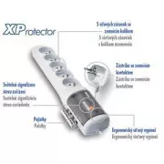 Rozvodný panel ACAR XProtector/3m 5x220V biely