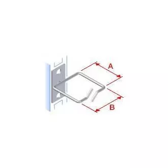 Vyväzovací háčik 40x40 D1 kov ľavý fix, čelný gate