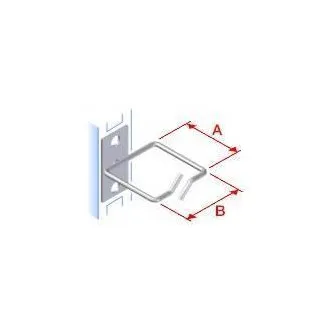 Vyväzovací háčik 40x40 D1 kov ľavý fix, čelný gate Vyväzovací háčik 40x40 D1 kov ľavý fix, čelný gate