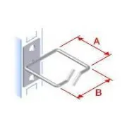 Vyväzovací háčik 40x40 D1 kov ľavý fix, čelný gate