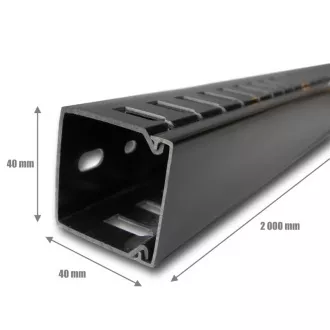 CABLE MANAGER 1U 40x40 (2M) BLACK CABLE MANAGER 1U 40x40 (2M) BLACK