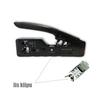 DATACOM Konektorovacie kliešte 8P+6P s lisom klipu DATACOM Konektorovacie kliešte 8P+6P s lisom klipu