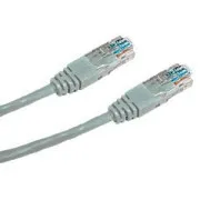 DATACOM Krížený UTP patch kábel 0,5m Cat5e šedý