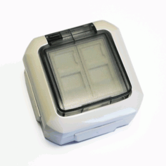 ABB Dátová zásuvka OUTDOOR IP54 STP CAT5E 2xRJ45