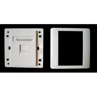 WALL plate SA s rámčekom pre 1keystone (80 x 80)