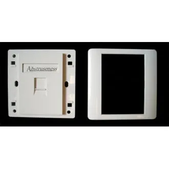 WALL plate SA s rámčekom pre 1keystone (80 x 80) WALL plate SA s rámčekom pre 1keystone (80 x 80)