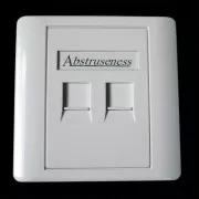 WALL plate SA s rámčekom pre 2keystone (80 x 80)