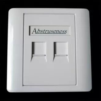 WALL plate SA s rámčekom pre 2keystone (80 x 80)