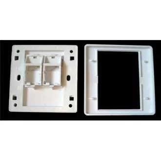 WALL plate SA s rámčekom pre 2keystone (80 x 80)