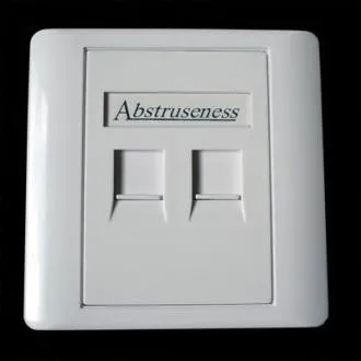 WALL plate SA s rámčekom pre 2keystone (80 x 80)