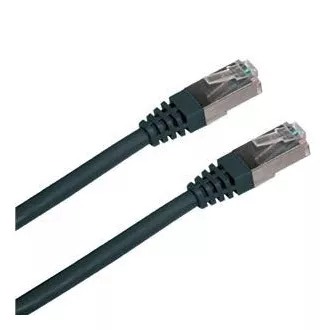 Patch cord FTP cat5e 0,5M čierny