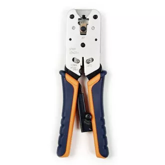 W-Star Krimpovacie kliešte RJ45 WS2182R s račňou priame, strúhač izolácie W-Star Krimpovacie kliešte RJ45 WS2182R s račňou priame, strúhač izolácie