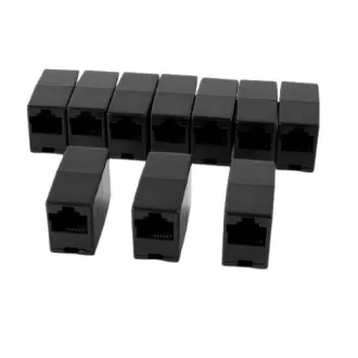 Spojka RJ45 (UTP), cat5, čierna Spojka RJ45 (UTP), cat5, čierna