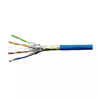 Kábel F/FTP Cat.6a 500 MHz 4x2xAWG23, LS0H modrý, Dca, 500m