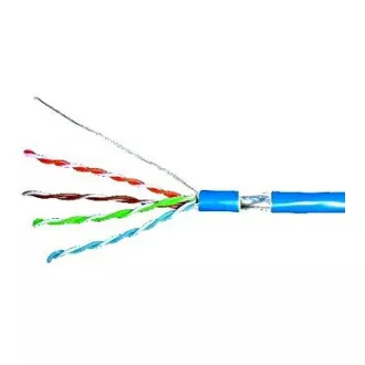 Kábel F/UTP Cat.5e 4x2xAWG24, LS0H plášť modrý, box 305m Kábel F/UTP Cat.5e 4x2xAWG24, LS0H plášť modrý, box 305m