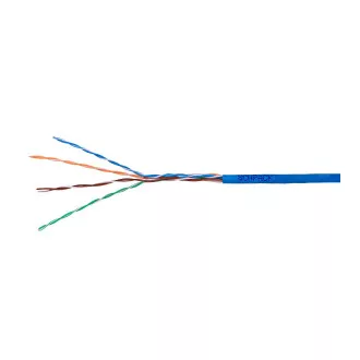 Kábel U/UTP Cat5e AWG24 PVC Eca modrý 305m