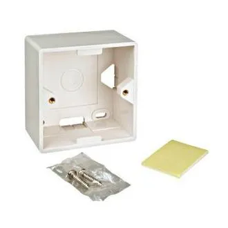 Box na omietku pre zásuvky HSED0xUWxS, HSEDx2UWxF, RAL 9010 Box na omietku pre zásuvky HSED0xUWxS, HSEDx2UWxF, RAL 9010