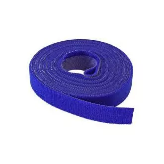 Viazacia páska na suchý zips, 16 mm, 4 m, modrá