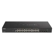 D-Link DXS-1210-28T 24 x 10 G Base-T portov + 4 x 10 G/25 G SFP28 portov Smart Managed Switch