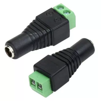 DCSV21FEM DC napájacia zásuvka 2.1mm so svorkovnicou - female