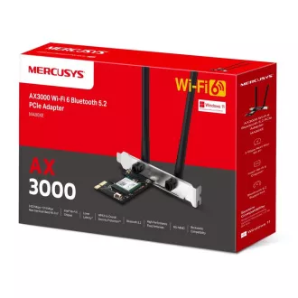 Mercusys MA80XE AX3000 WiFi6 BT PCIe adaptér