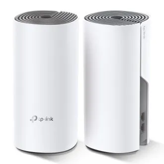 TP-Link AC1200 Whole-home Mesh WiFi System Deco E4 (2-pack), 2x10/100 RJ45 TP-Link AC1200 Whole-home Mesh WiFi System Deco E4 (2-pack), 2x10/100 RJ45