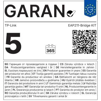 TP-Link EAP211-Bridge KIT 5GHz AC867 Indoor/Out AP
