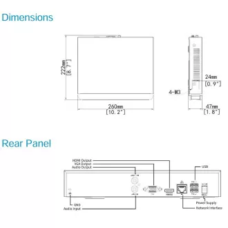 Uniview NVR301-04B-IQ, 4 kanály, max.IN:80Mbps/OUT:80Mbps, múdra analytika SIP, UMD, 4K HDMI Uniview NVR301-04B-IQ, 4 kanály, max.IN:80Mbps/OUT:80Mbps, múdra analytika SIP, UMD, 4K HDMI