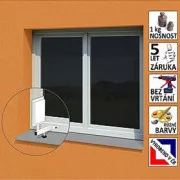 Anténny držiak malý na plastové okno "L", dĺžka 17,5 cm, výška 25 cm, d=20mm