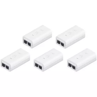 Ubiquiti POE-24-12W-G-WH, GB PoE Injektor, 24V/0,5A (12W), 5ti pack
