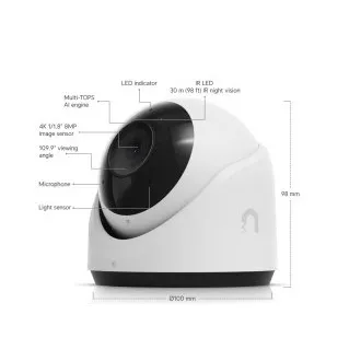 Ubiquiti UVC-G6-Turret-W - UniFi Protect G6 Turret, biela