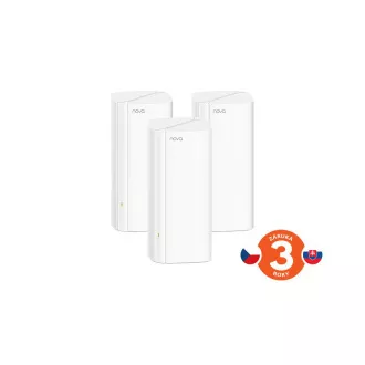 Tenda Nova EX12 (3-pack) WiFi6 AX3000 Mesh Gigabit systém, 9xGLAN/GWAN, WPA3, VPN, SMART SK aplikácie