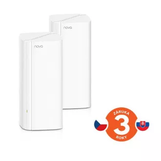 Tenda Nova EX12 (2-pack) WiFi6 AX3000 Mesh Gigabit systém, 6xGLAN/GWAN, WPA3, VPN, SMART SK aplikácie