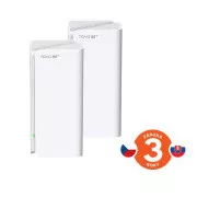 Tenda Nova MX21 Pro (2-pack) WiFi6E AXE5700 Mesh Gigabit systém, 6x GLAN/GWAN, WPA3, VPN, SK app