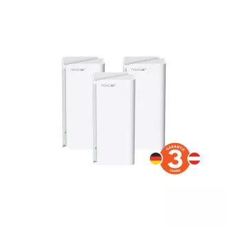 Tenda Nova MX21 Pro (3-pack) WiFi6E AXE5700 Mesh Gigabit systém, 9x GLAN/GWAN, WPA3, VPN, SK app