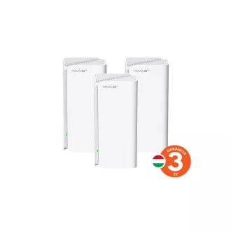 Tenda Nova MX21 Pro (3-pack) WiFi6E AXE5700 Mesh Gigabit systém, 9x GLAN/GWAN, WPA3, VPN, SK app