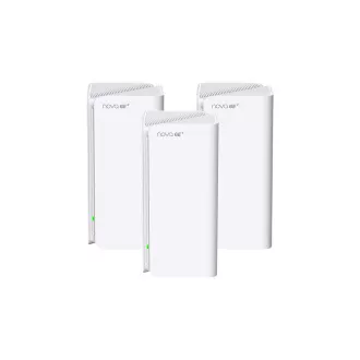 Tenda Nova MX21 Pro (3-pack) WiFi6E AXE5700 Mesh Gigabit systém, 9x GLAN/GWAN, WPA3, VPN, SK app
