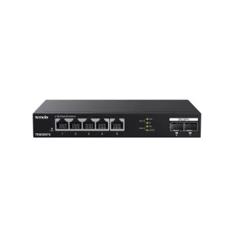 Tenda TEM2007X - Multi-gigabit switch, 5x 2.5G RJ45 + 2x 10G SFP+ port, MAC 16K, ochrana 6kV Tenda TEM2007X - Multi-gigabit switch, 5x 2.5G RJ45 + 2x 10G SFP+ port, MAC 16K, ochrana 6kV
