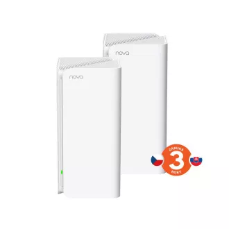 Tenda Nova MX15 Pro (2-pack) WiFi 6 AX5400 Mesh Gigabit systém, 6x GLAN/GWAN, WPA3, VPN, SK app
