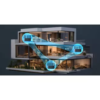 Tenda TX12L Pre AX3000 WiFi 6 Mesh Router, 1x GWAN, 3x GLAN, IPv6, 5x 6dBi, WPA 3, CZ app