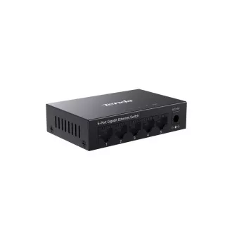 Tenda TEG1005M - 5x 10/100/1000 Mbps Kovový Switch, Fanless - bez ventilátorov, ochrana 6 kV