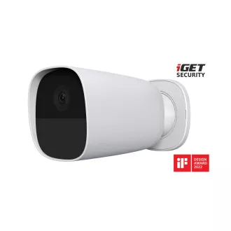 iGET SECURITY EP26 White - WiFi batériová FullHD kamera, IP65, zvuk, samostatná a pre alarm M5-4G SK