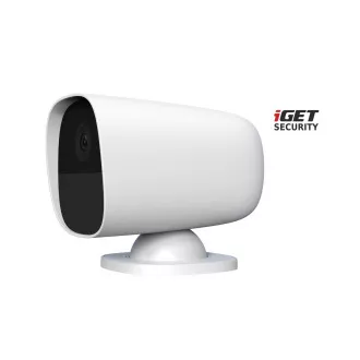 iGET SECURITY EP26 White - WiFi batériová FullHD kamera, IP65, zvuk, samostatná a pre alarm M5-4G SK