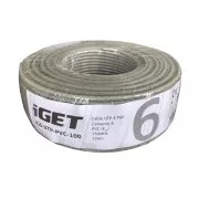 Inštalačný kábel iGET CAT6 UTP PVC Eca 100m/box, kábel drôt, s triedou reakcie na oheň Eca
