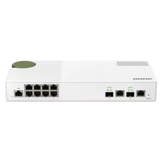 QNAP riadený switch QSW-M2108-2C (8x 2,5GbE RJ45 a 2x kombinované 10GbE SFP+ / RJ-45)