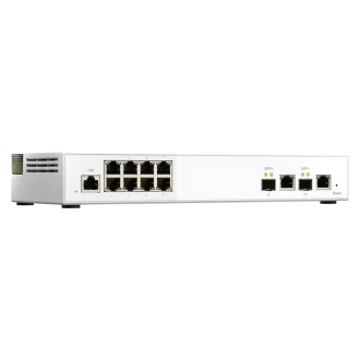 QNAP riadený switch QSW-M2108-2C (8x 2,5GbE RJ45 a 2x kombinované 10GbE SFP+ / RJ-45)